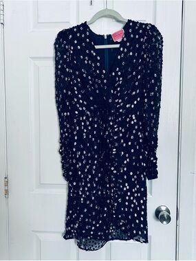 Kate Spade Midnight Blue Sequin Dres